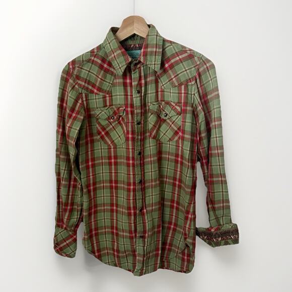 Vintage Tasha Polizzi Western Snap Shirt Southwest Cowboy - Picture 1 of 8